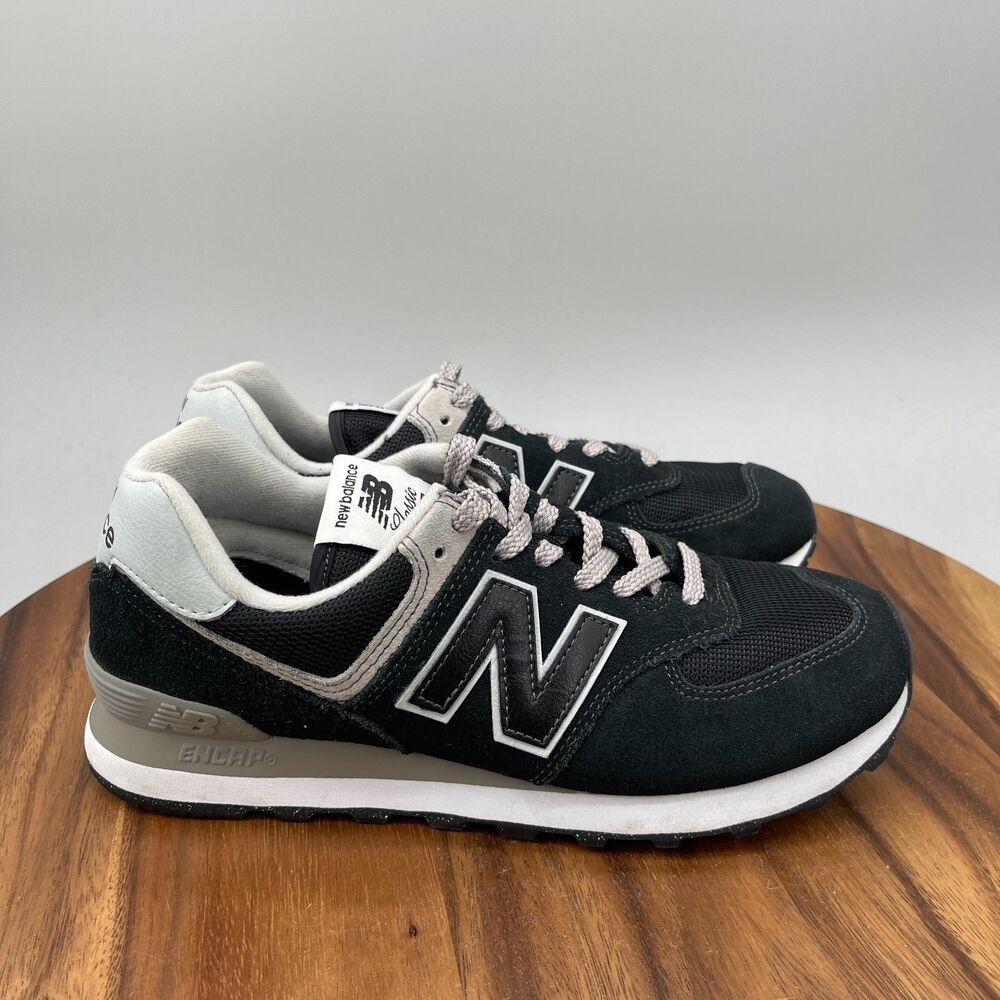 New Balance Classic 574 Shoes Womens Size 9 B Black Running Comfort Walking Gym
